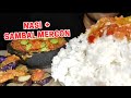 MUKBANG NASI DENGAN LALAPAN SAMBAL PETE PEDAS PERJUANGAN MUKBANG NASI SAMBEL PETE CABE RAWIT PEDAS