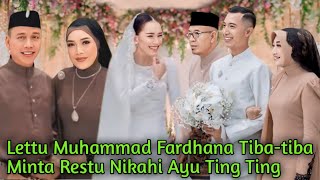 Secara Tiba-tiba !! Lettu Muhammad fardhana Tiba-tiba Minta Restu Nikahi Ayu Ting Ting