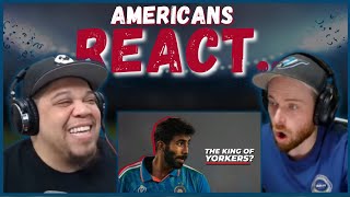 AMERICAN REACTS TO JASPRIT BUMRAH | THE KING OF YORKERS || REAL FANS SPORTS