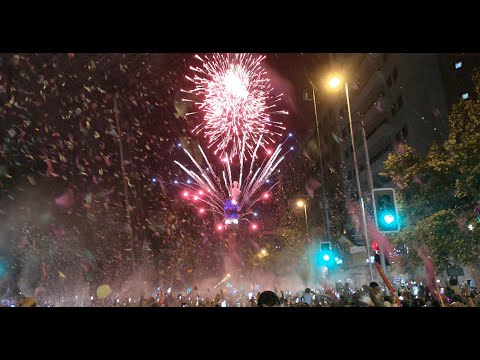 ?Año Nuevo 2019 ? Santiago de CHILE ? Fuegos Artificiales Torre ENTEL?