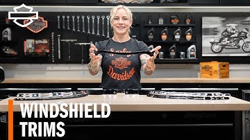 Harley-Davidson Touring Motorcycle Windshield Trim Overview