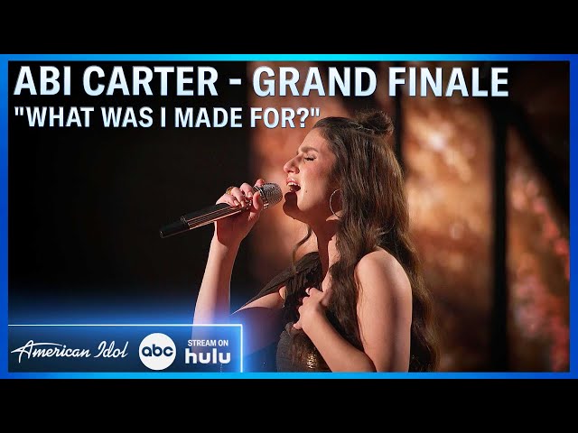 Abi Carter Reprises Her Audition Song What Was I Made For? At Grand Finale - American Idol 2024 class=