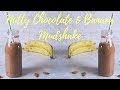 Healthy banana chocolate milkshake recipe  a vegan visit