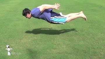 Jumping behind the back clap pushup (Advanced plyometric variation)