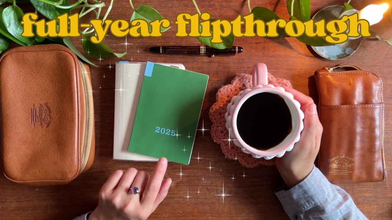 📚 A year in my A6 hobonichi and weekly supplement ✨ | full flipthrough