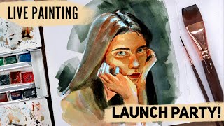 Launch party for my brushes + real time painting