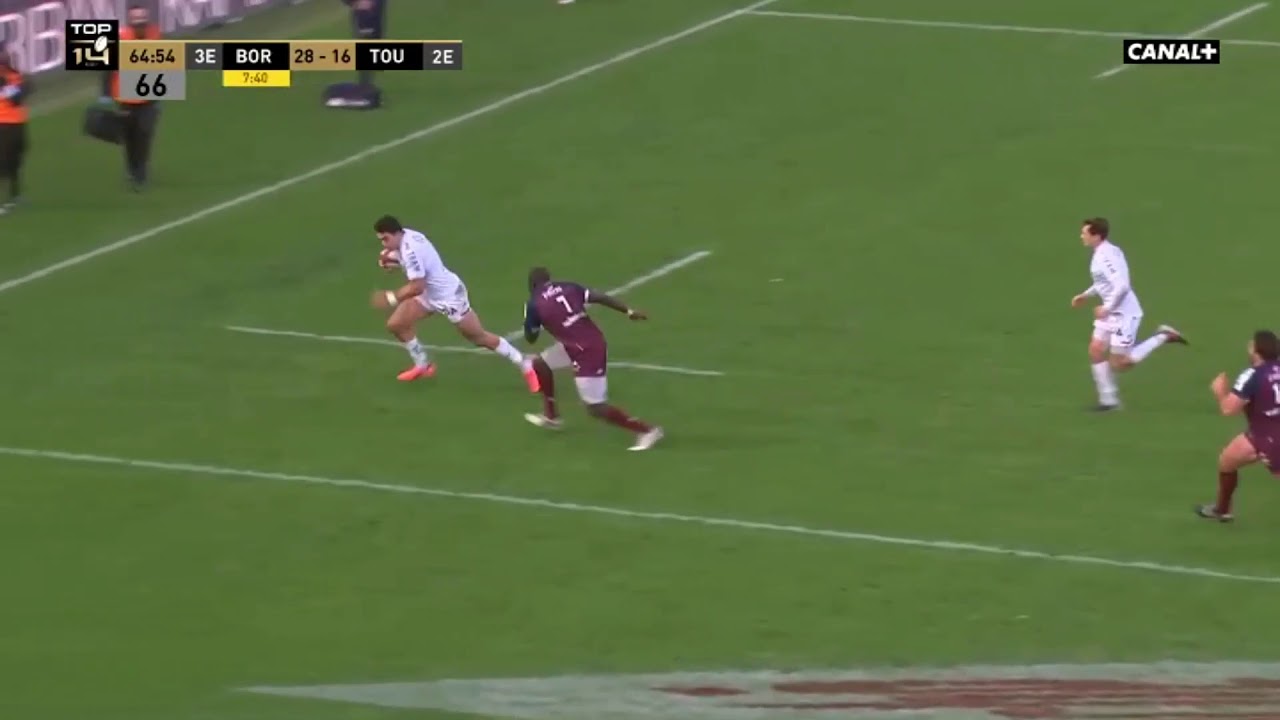 TOP 14 : Essai de Bryce Heem contre Bordeaux J13 2020-2021