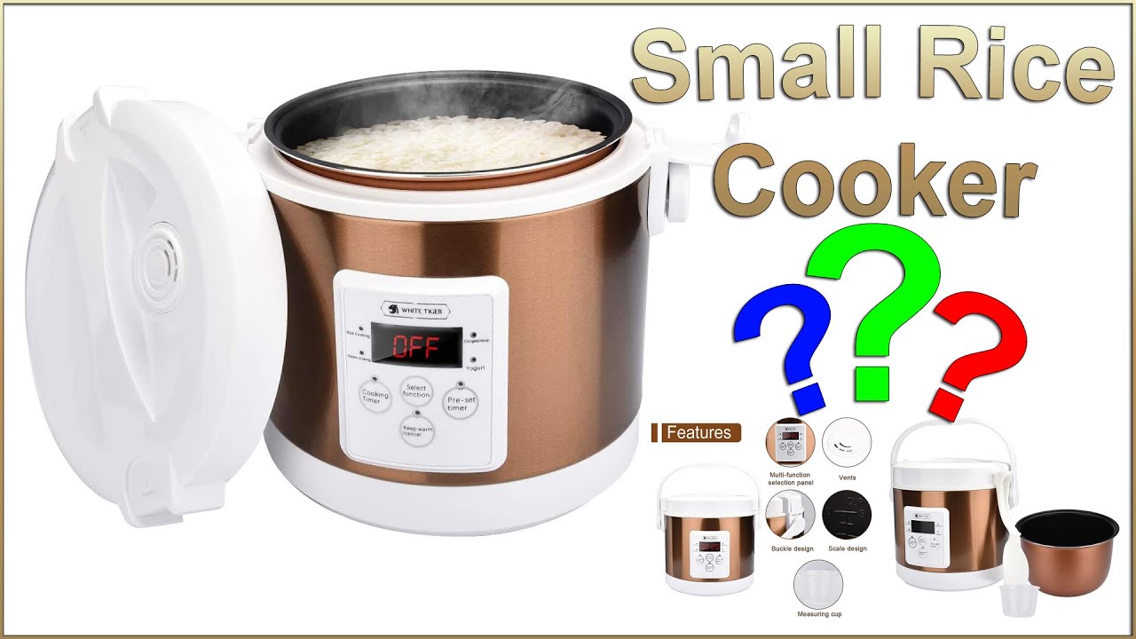  CHACEEF Mini Rice Cooker 2-Cups Uncooked, 1.2L Rice