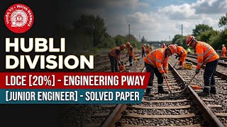 Railway LDCE Junior Engineer Civil Engineering Department Question Paper Solution #ldce #trackman screenshot 1