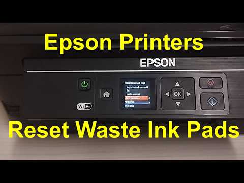 Resetting the Waste Ink Pads Epson inkjet printer WF-2510 thumbnail