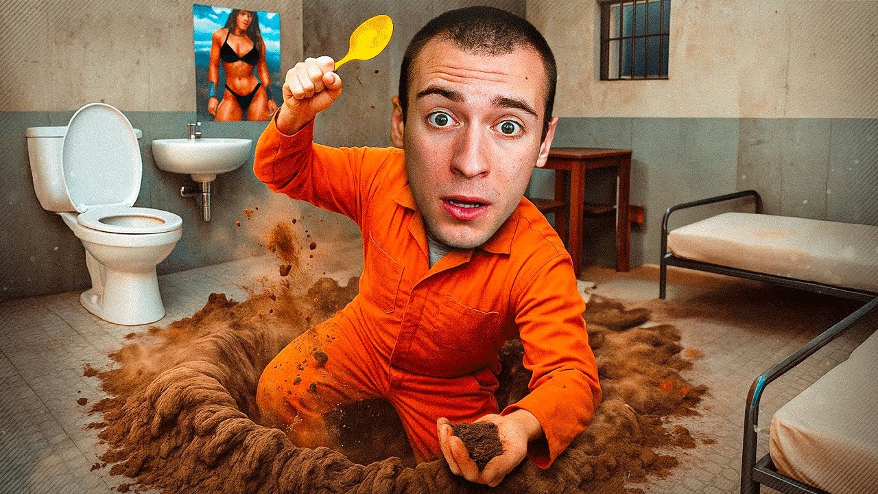 SONO SCAPPATO dalla PRIGIONE con un CUCCHIAIO!! PRISON ESCAPE SIMULATOR ITA EP.2
