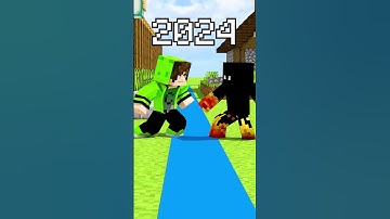 2010 vs 2018 vs 2024 no MINECRAFT