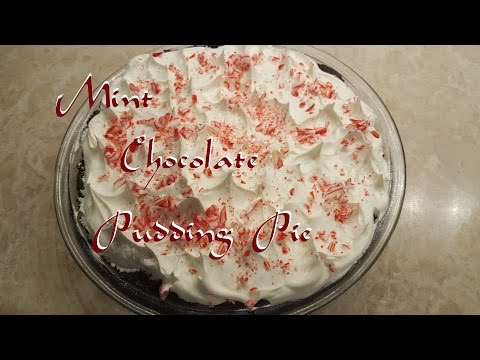 Mint Chocolate Pudding Pie