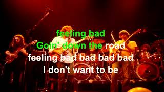 Goin Down the Road Feelin' Bad Grateful Dead  Lyrics