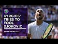 Kyrgios Tries To Fool Djokovic With Fake Underarm Wimbledon 2022 Kyrgios Tries To Fool Djokovic With Fake Underarm Wimbledon 2022