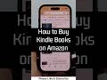 How to Buy Kindle Books on Amazon