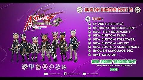 TUTORIAL NEW UPDATE 06/12/2022 Avalon Dragon Nest M
