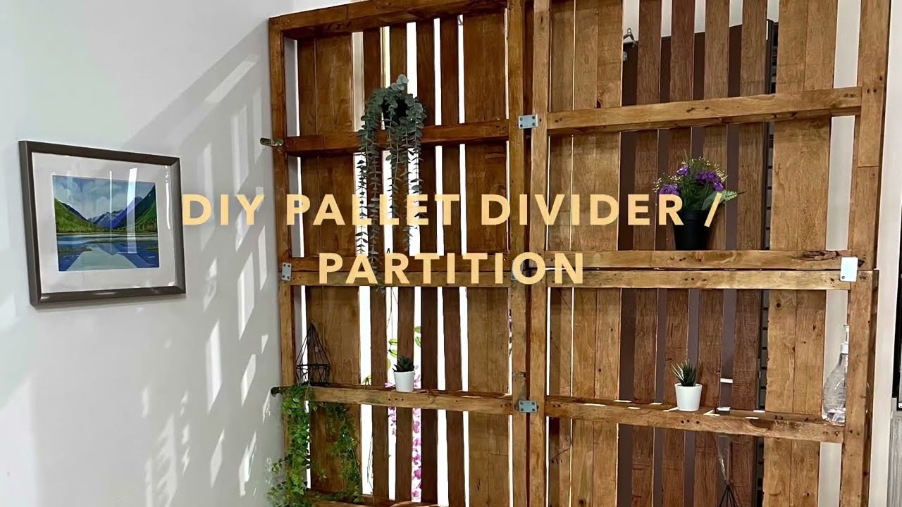 DIY Wood Pallet Partition -Easy!!
