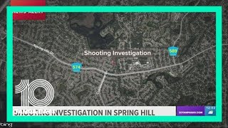 Deputies on scene of a shooting in Spring Hill