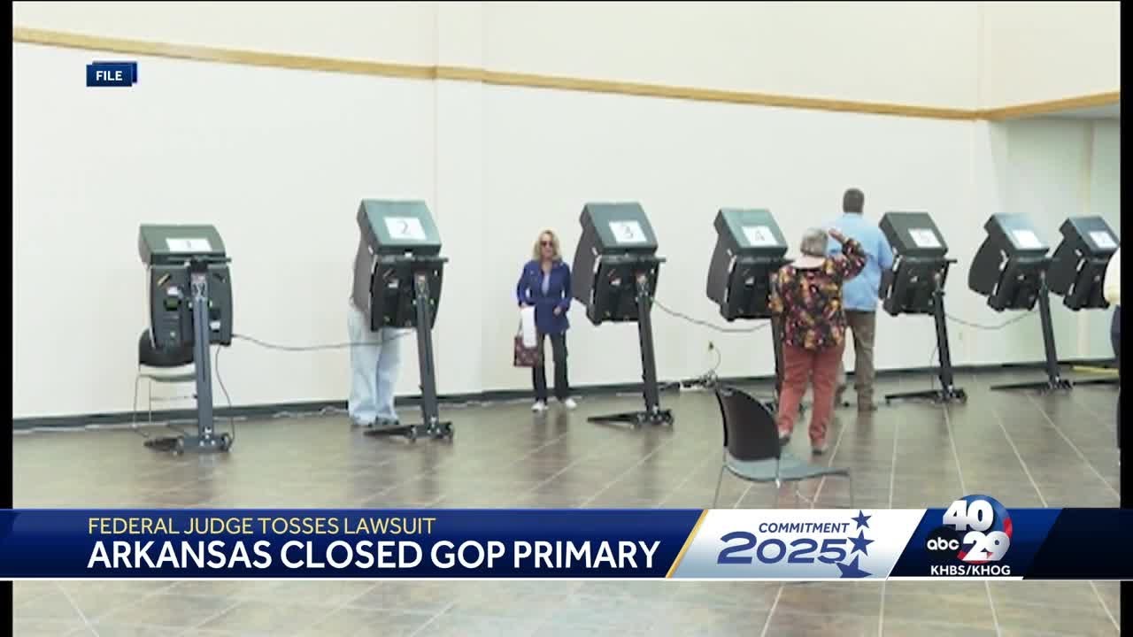 Judge dismisses lawsuit over effort to close Arkansas GOP primary