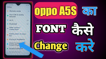 oppo A5s ka font kaise change Kare/how to change font style in oppo a5s