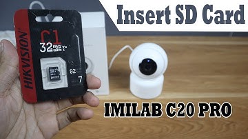 How to Insert SD Card to IMILAB C20 Pro Camera