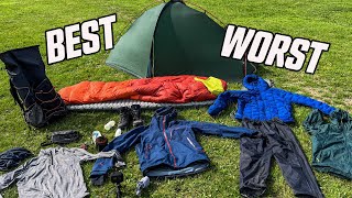 BEST (and worst) camping gear from my Scotland trip