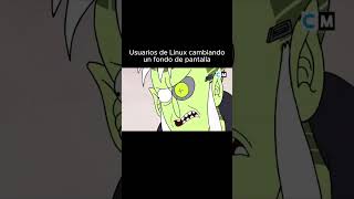 USUARIOS DE LINUX CAMBIANDO UN FONDO DE PANTALLA!!! #haking #linux #memes #humor #sistemaoperativo