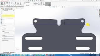 how to bend a flat piece using Sketched Bend / Solidworks 2017-2019