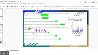Key 6A Histograms/Frequency Notes - Google Slides