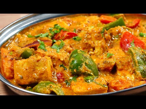 RESTAURANT STYLE AROMATIC TOFU RECIPE   VEGAN KADHAI PANEER RECIPE