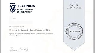 Coursera | Cracking the creativity code | Kabhi jo baadal barse | Dekha hazaro dafa