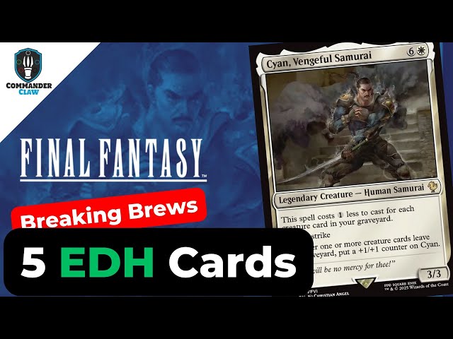 final fantasy mtg samurai Cyan, Vengeful Double strike Whenever one or more creature cards leave your graveyard MtG Final Fantasy Commander Rare
