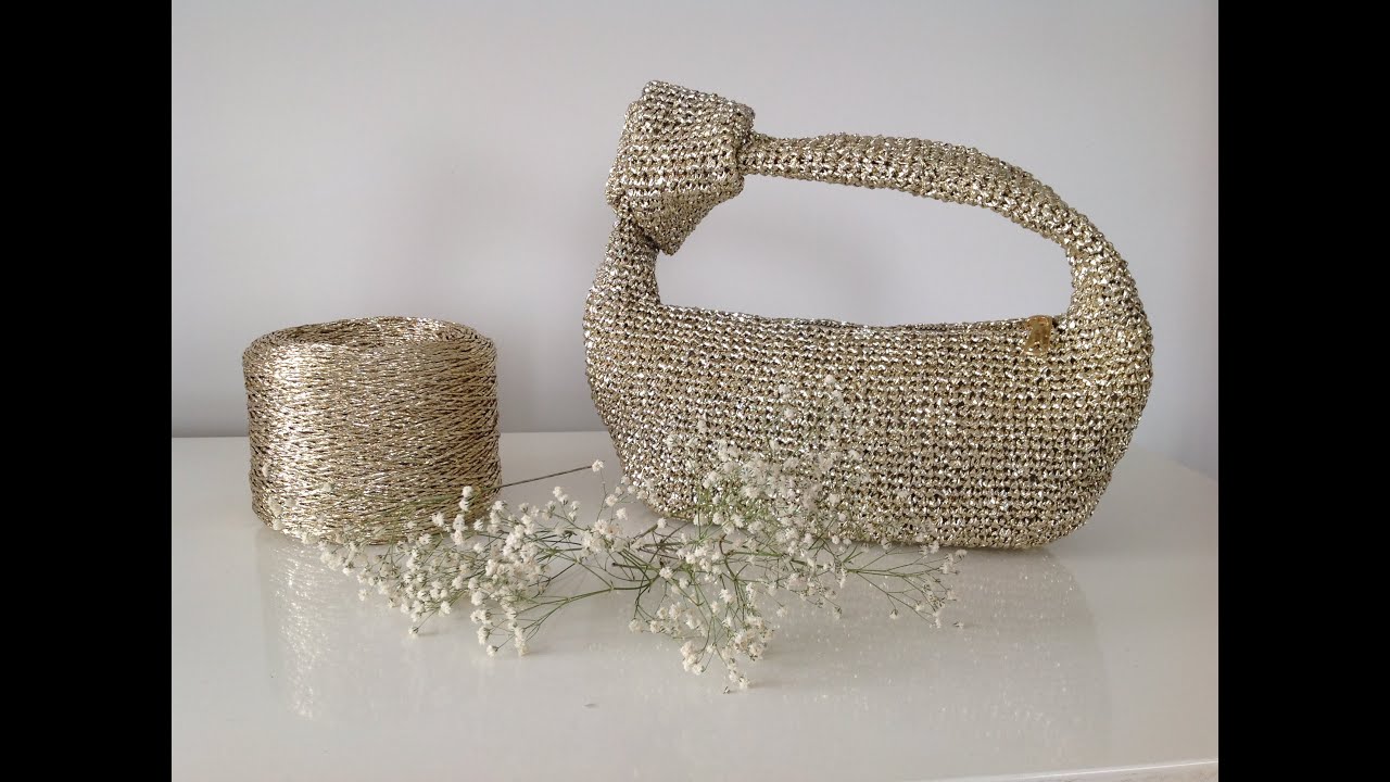 DÜĞÜMLÜ BAGET ÇANTA YAPIMI / Knotted Baguette Bag Making #crochet #çanta #kağıtip #raffia #handbags