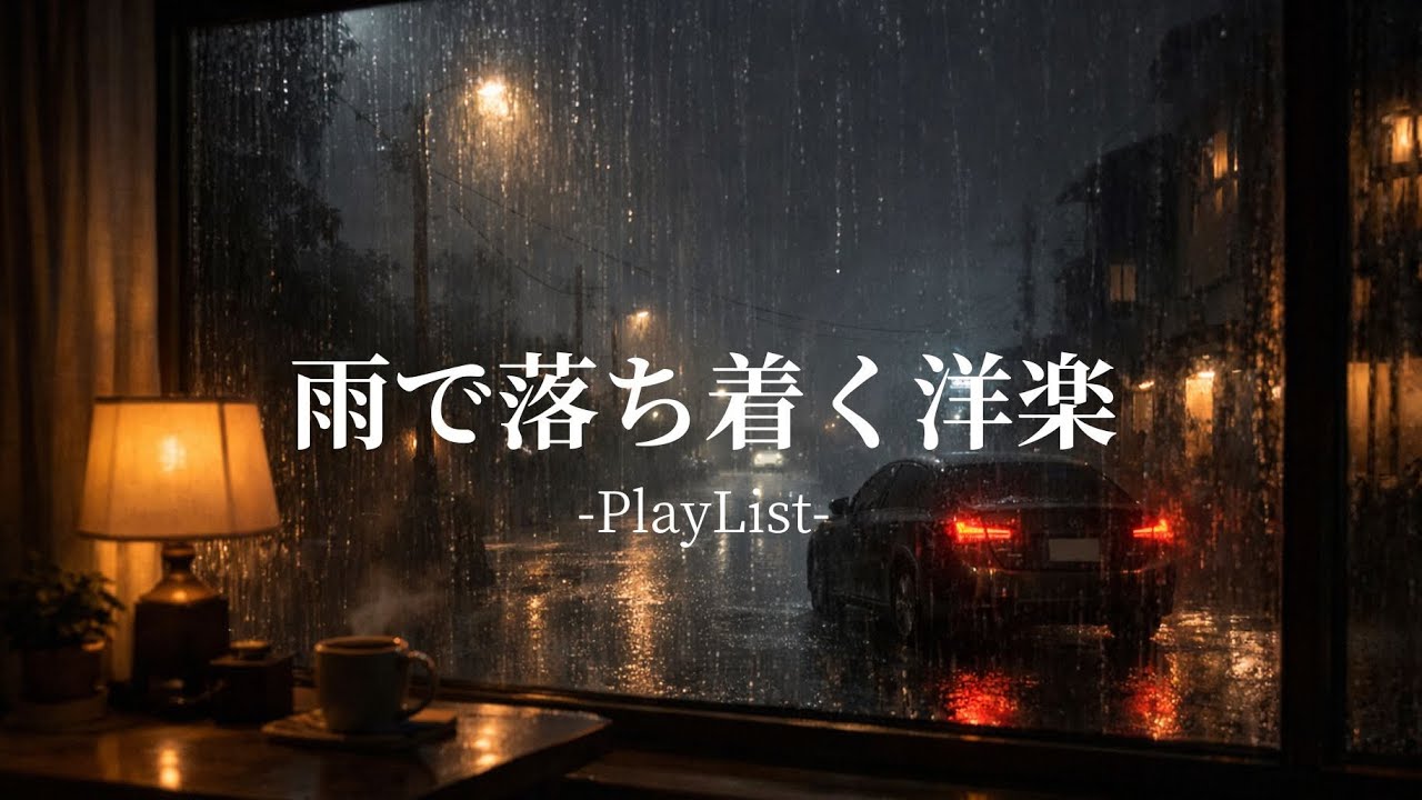 【洋楽Playlist】雨がすべて引き受ける夜🌧️