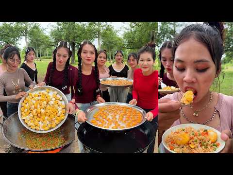 Cook delicious fried rice with eggs recipe