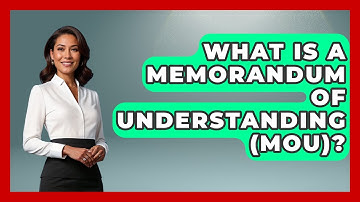 What Is A Memorandum Of Understanding (MOU)? - Child Welfare Network