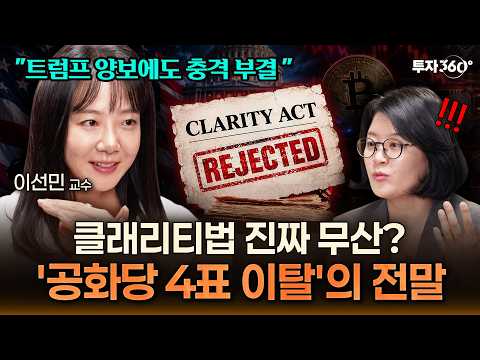 Shocking 49-50 Defeat... Is the U.S. Clarity Act Really Dead? (Professor Lee Sun-min)