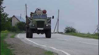 Замер расхода топлива на дизельном ГАЗ-63, Поездка в деревню.