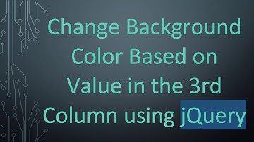 Change Background Color Based on Value in the 3rd Column using jQuery