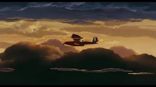 Porco Rosso flies for 1 hour at  sunset - The  Bygone Days - GHIBLI AESTHETIC - VAPORDREAM