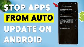 How To Turn ON/OFF Auto Update Apps On Android | Stop Apps From Automatically Updating (2026) screenshot 5