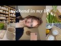 A BUSY WEEKEND IN MY LIFE 🌷 pottery painting, grocery shopping, baking, self care + MORE ♡