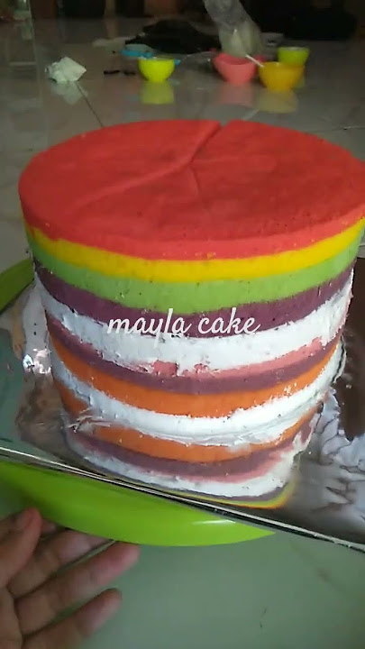 #rainbowcake #kuetart #kueulangtahun fb:Afidah Molyte