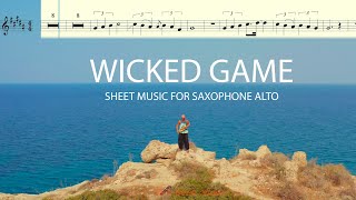 Syntheticsax - Wicked Game (Saxophone Cover Version & Sheet Music For Sax Alto) Tech-Disco House