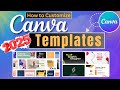 How to Customize Canva Templates | Canva template tutorial for beginners 2025 | Tech By Hafsa