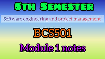 Vtu 5th sem software engineering and project management module 1 notes #rd_creation1416 