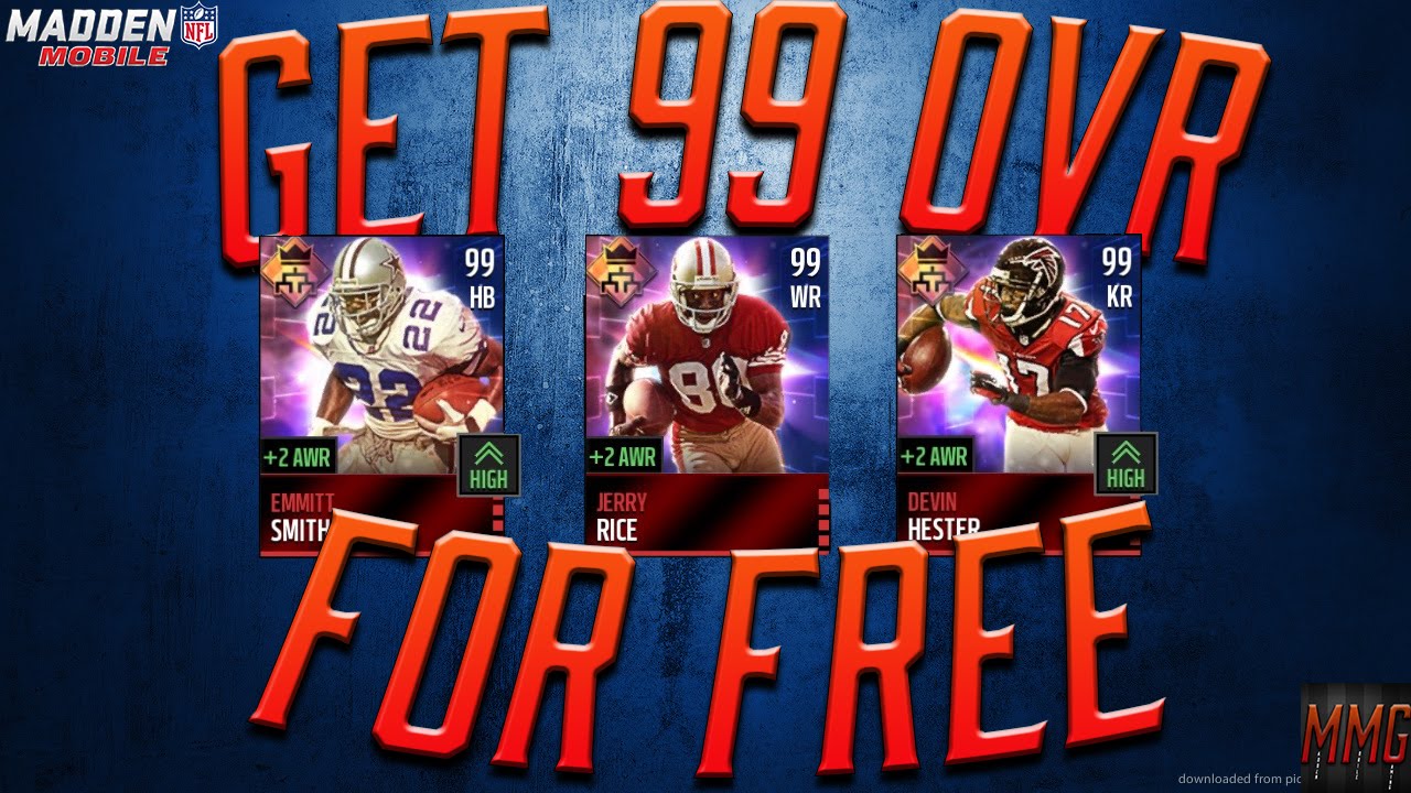 MADDEN MOBILE 16 HOW TO GET FREE 99 OVR PLAYERS PLUS REVIEW OF EACH