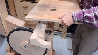 Making trunnions and a tilting table for my big 20" bandsaw http://woodgears.ca/big_bandsaw/table.html Plans for this bandsaw for 