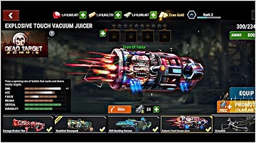 Dead Target : Zombie || Explosive Touch Vacuum Juicer Unlocked ||